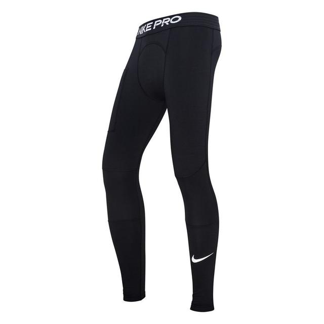 Nike Pro Tights Dri-fit Warm - Black/white, size 3XL on Productcaster.