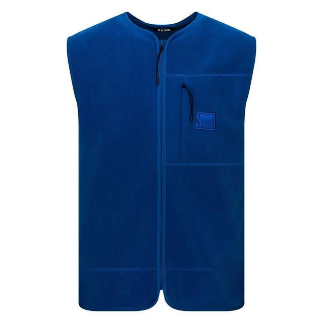 Rains Vest Fleece - Blue, size Small on Productcaster.