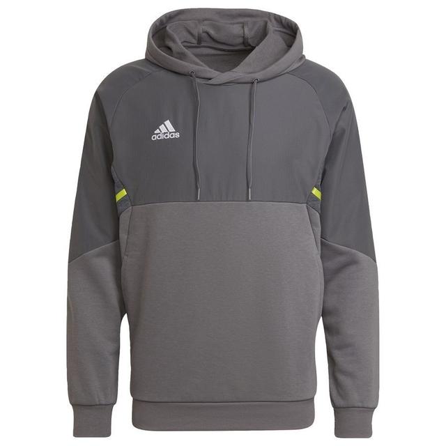 adidas Hoodie Condivo 22 - Medium Grey Heather/white, size Large on Productcaster.