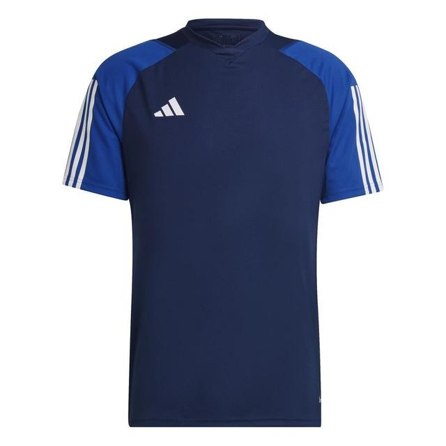 adidas Training T-Shirt Tiro 23 Competition - Blau/Blau/Weiß, Größe Large on Productcaster.