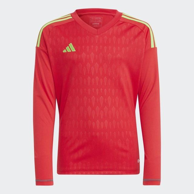 adidas Goalkeeper Shirt Tiro 23 Competition - Team Collegiate Red/solar Green Kids, size 128 cm on Productcaster.