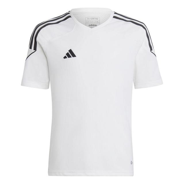 adidas Training T-shirt Tiro 23 League - White/black Kids, size 140 cm on Productcaster.