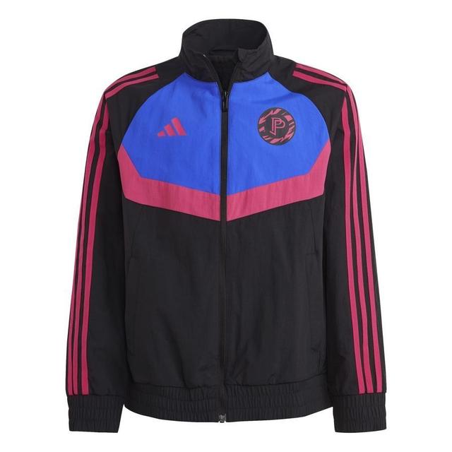 adidas Jacket Pogba Woven - Black/lucid Blue/pink Kids, size 140 cm on Productcaster.