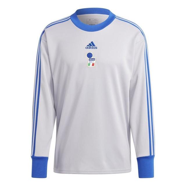 Italy Goalkeeper Shirt Retro Icon - Grey/blue - , size Medium on Productcaster.