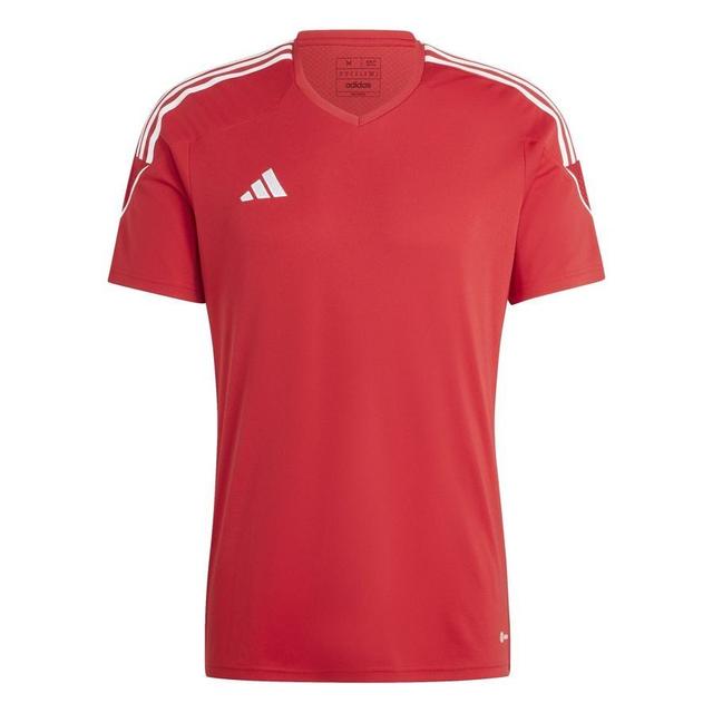 adidas Training T-shirt Tiro 23 League - Power Red/white, size Small on Productcaster.