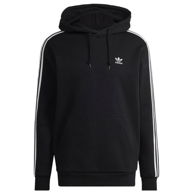 adidas Originals Hoodie 3-Stripes - Schwarz/Weiß, Größe Small on Productcaster.