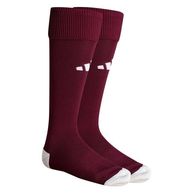 adidas Football Socks Milano 23 - Bordeaux/white, size 31-33 on Productcaster.