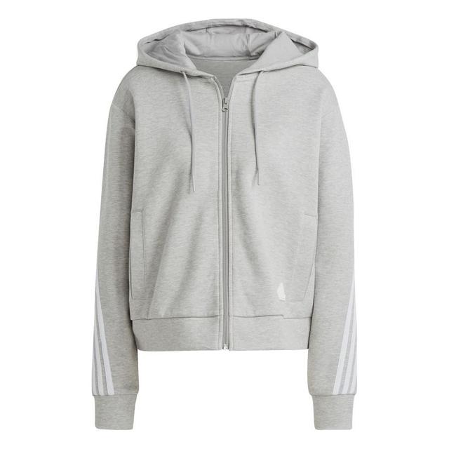 adidas Hoodie Future Icons Full Zip - Medium Grey Heather Women, size X-Large on Productcaster.