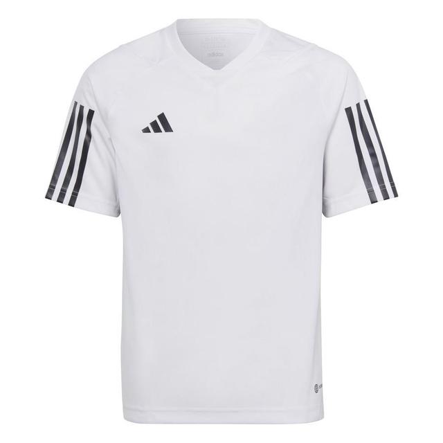 adidas Training T-shirt Tiro 23 Competition - White/black Kids, size 128 cm on Productcaster.