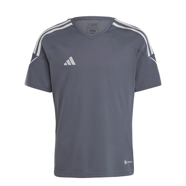 adidas Training T-shirt Tiro 23 League - Grey/white Kids, size 140 cm on Productcaster.