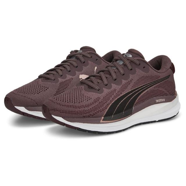 PUMA Running Shoe Magnify Nitro - Plum/gold/white Woman, size 40½ on Productcaster.