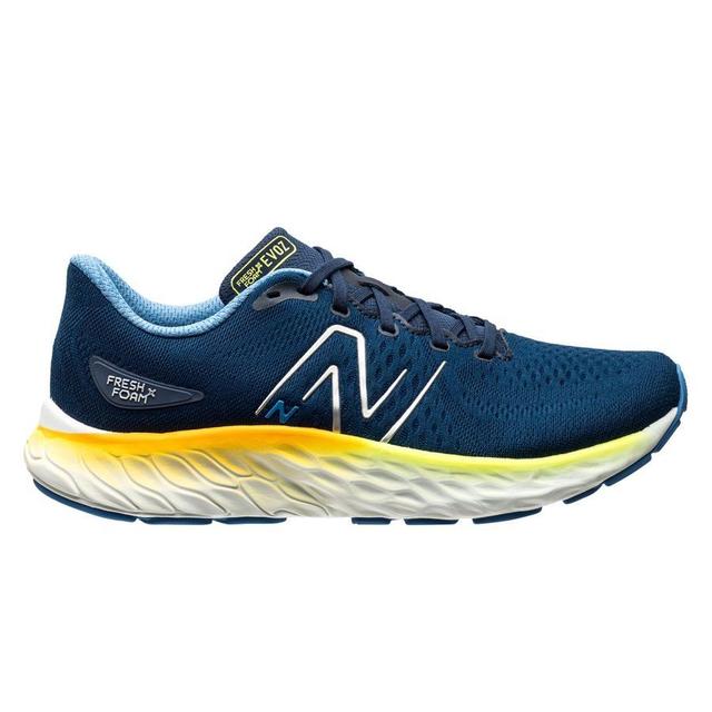 New Balance Running Shoe Fresh Foam Evoz V3 - Navy/white/yellow, size 44½ on Productcaster.