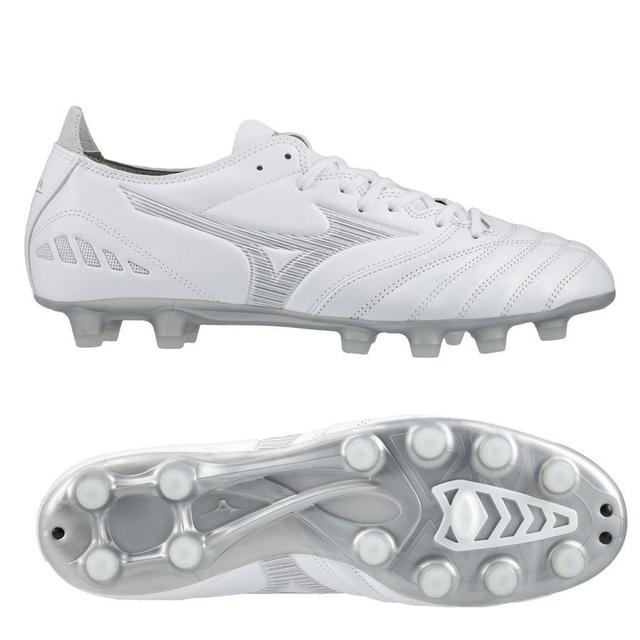 Mizuno Morelia Neo Iii Pro Fg Shining - White/cool Grey, size 40 on Productcaster.