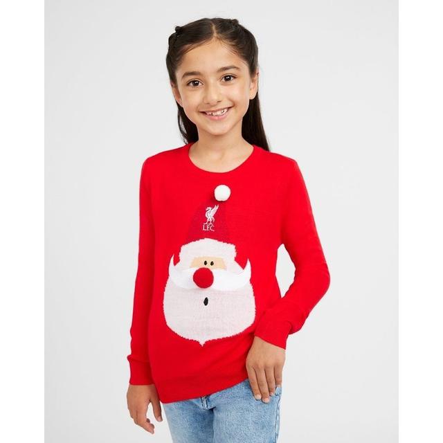 Liverpool Christmas Jumper Santa - Red Kids - , size 9-10 years/127-137 cm on Productcaster.