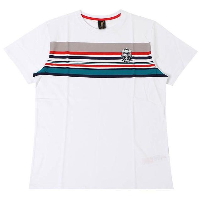 Liverpool T-Shirt '95 Stripe - Blanc - Liverpool FC, pointure X-Large on Productcaster.