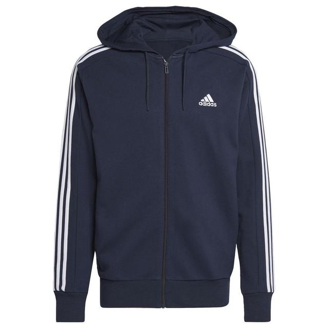 adidas Essentials French Terry 3-stripes Full-zip Hoodie, størrelse X-Small on Productcaster.