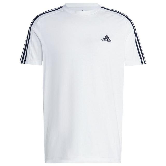 adidas Essentials Single Jersey 3-stripes Tee, storlek Large on Productcaster.