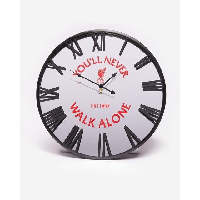 Liverpool Wall Clock Ynwa - Clear/black/red - , size One Size on Productcaster.