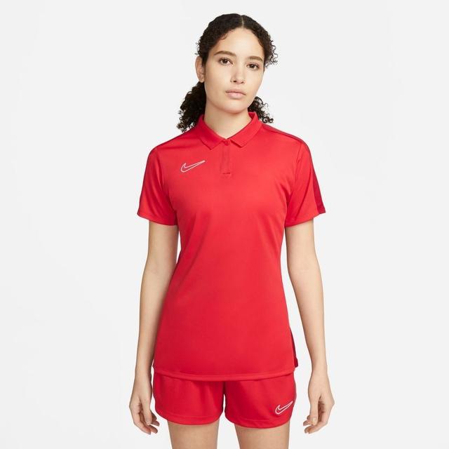 Nike Polo Dri-fit Academy 23 - University Red/gym Red/white Woman, size Medium on Productcaster.