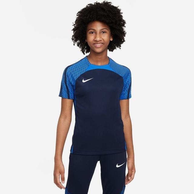 Nike Training T-shirt Dri-fit Strike 23 - Obsidian/royal Blue/white Kids, size XS: 122-128 cm on Productcaster.