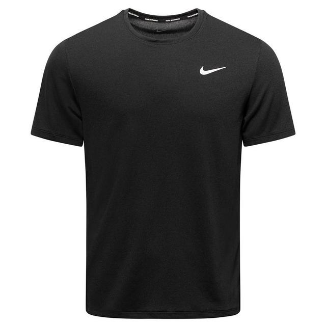 Nike Running T-shirt Dri-fit Uv Miller - Black/reflect Silver, size Large on Productcaster.