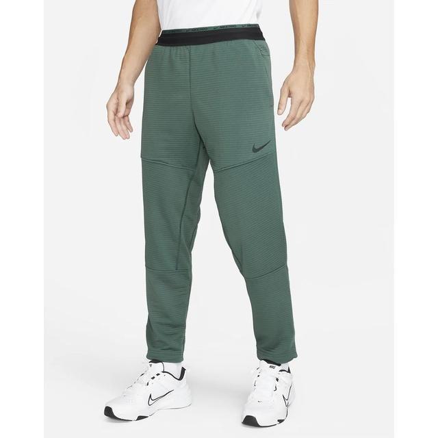 Nike Training Trousers Dri-fit Fleece - Green/black, size Small on Productcaster.