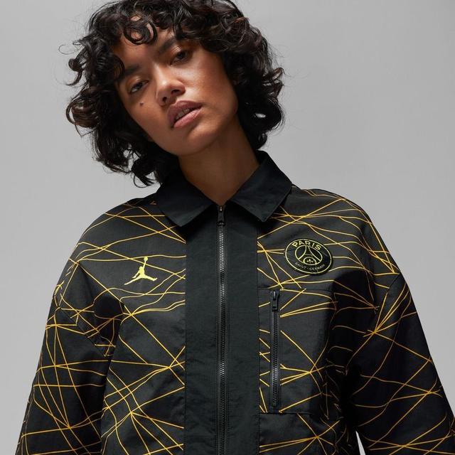 Paris Saint Germain Jacket Anthem Jordan x Psg - Black/tour Yellow Woman - , size Medium on Productcaster.