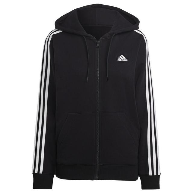 adidas Essentials 3-stripes French Terry Regular Full-zip Hoodie, storlek Medium on Productcaster.