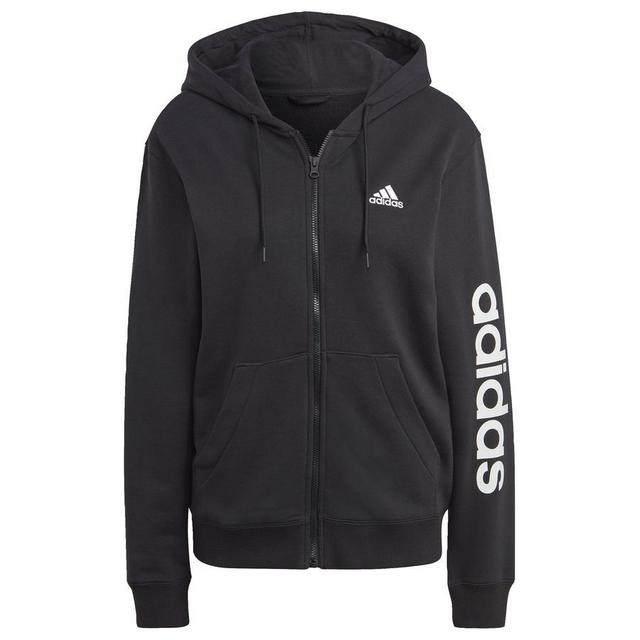 adidas Essentials Linear Full-zip French Terry Hoodie, storlek XX-Small on Productcaster.