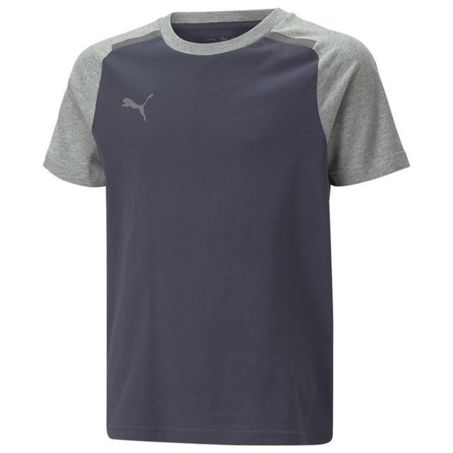 PUMA T-shirt Teamcup Casuals - Parisian Night/grey Kids, size M/152 cm on Productcaster.