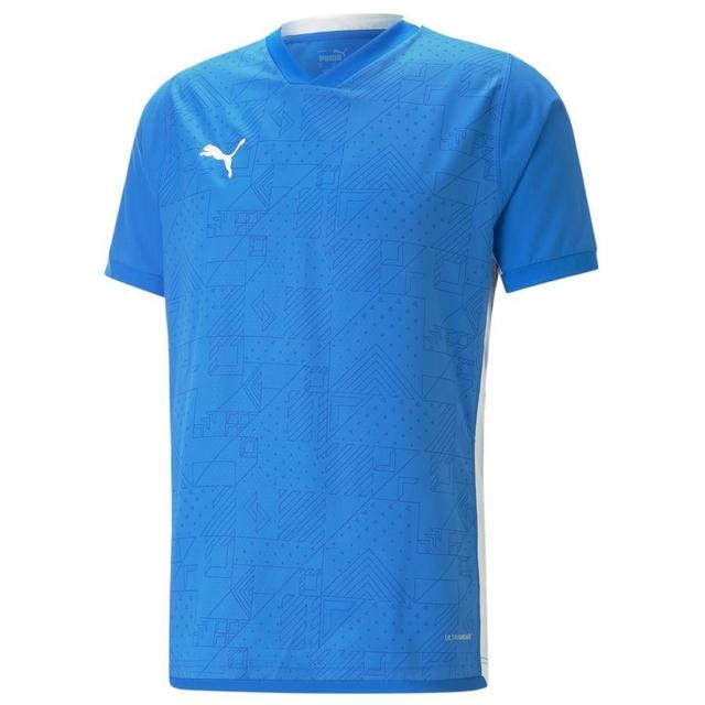 PUMA Training T-shirt Teamcup - Electric Blue/white, size Small on Productcaster.