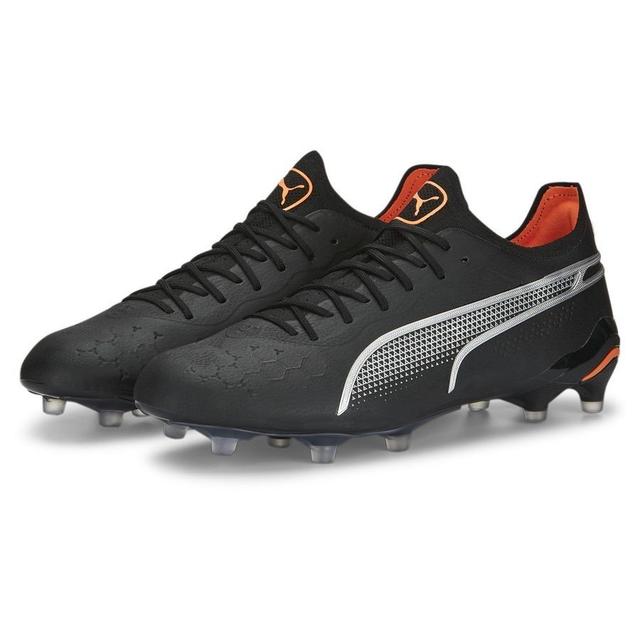 PUMA King Ultimate Fg/ag Eclipse - Black/silver/ultra Orange, size 40½ on Productcaster.