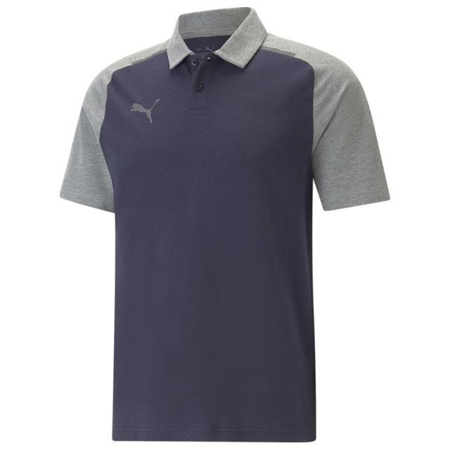 PUMA Polo Teamcup Casuals - Parisian Night/grey, size Small on Productcaster.