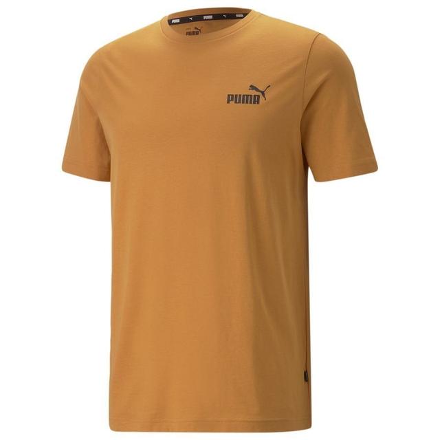 PUMA T-shirt Essential Small Logo - Brown, size Large on Productcaster.