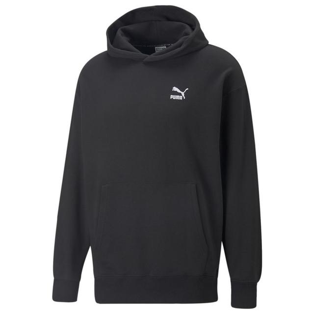 PUMA Hoodie Classics Relaxed - Black/white, size Small on Productcaster.