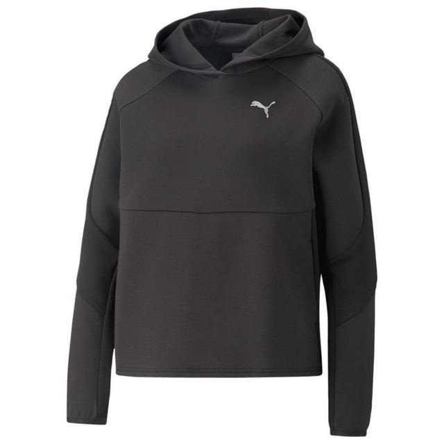 PUMA Hoodie Evostripe - Black Woman, size Large on Productcaster.