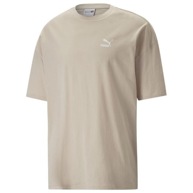 PUMA T-shirt Classics Oversized - Beige, size X-Large on Productcaster.