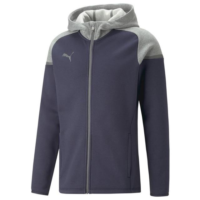 PUMA Hoodie Teamcup Casuals - Parisian Night/medium Grey Heather, size X-Small on Productcaster.