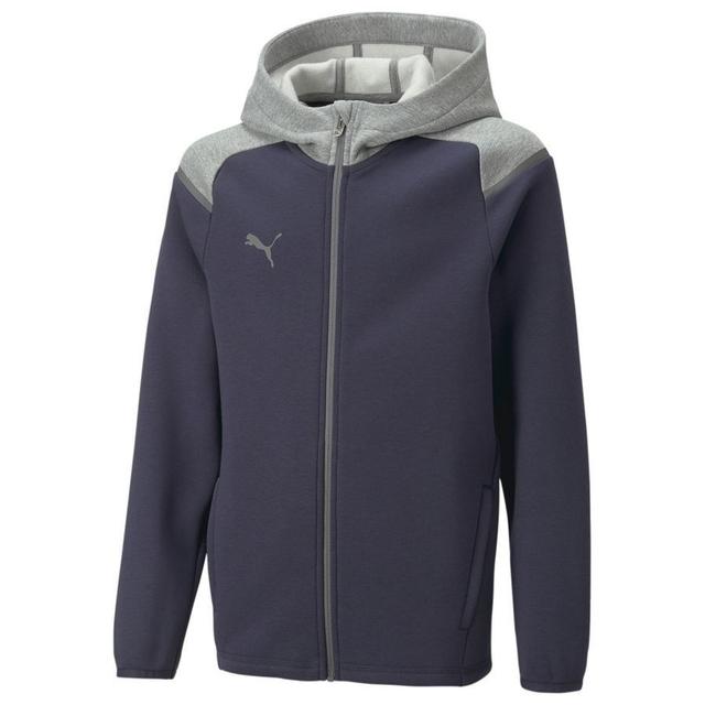 PUMA Teamcup Casuals Hoodie - Parisian Night/grey Kids, size M/152 cm on Productcaster.