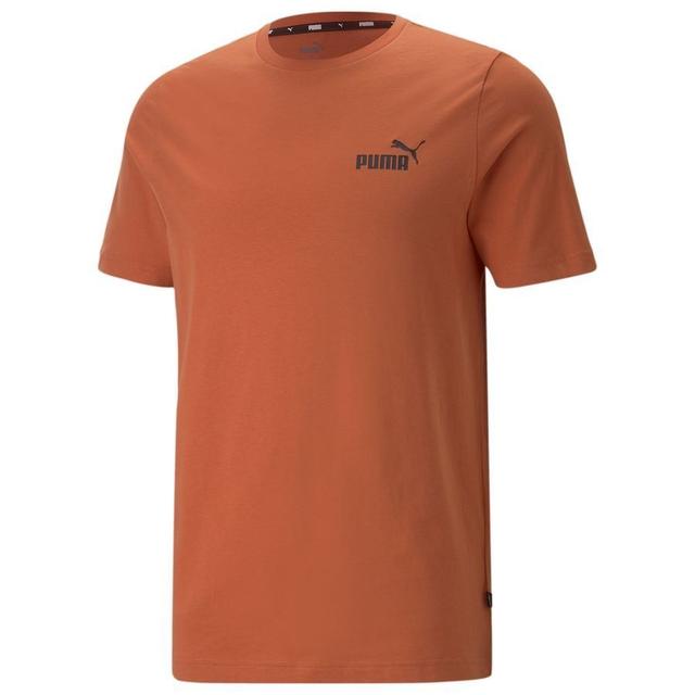 PUMA T-shirt Essential Small Logo - Orange, size Medium on Productcaster.