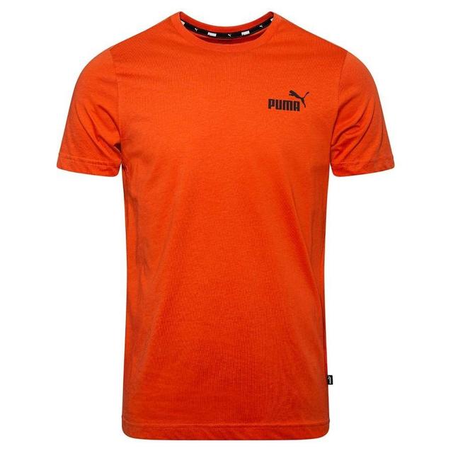 PUMA T-shirt Essential Small Logo - Orange, size Small on Productcaster.