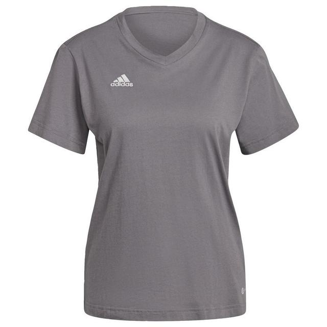 adidas Training T-shirt Entrada 22 - Grey/white Women, size Large on Productcaster.