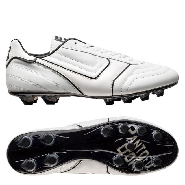 Pantofola d'Oro Modena Leather FG - White/Black - Grass (FG), size 43½ on Productcaster.