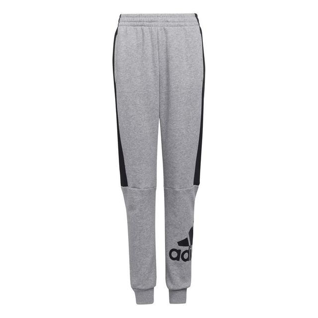 adidas Sweatpants Colourblock - Medium Grey Heather/black Kids, size 128 cm on Productcaster.