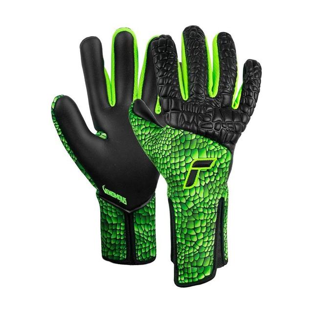 Reusch Goalkeeper Gloves Venomous Gold X - Black/venom Green, size 8½ on Productcaster.