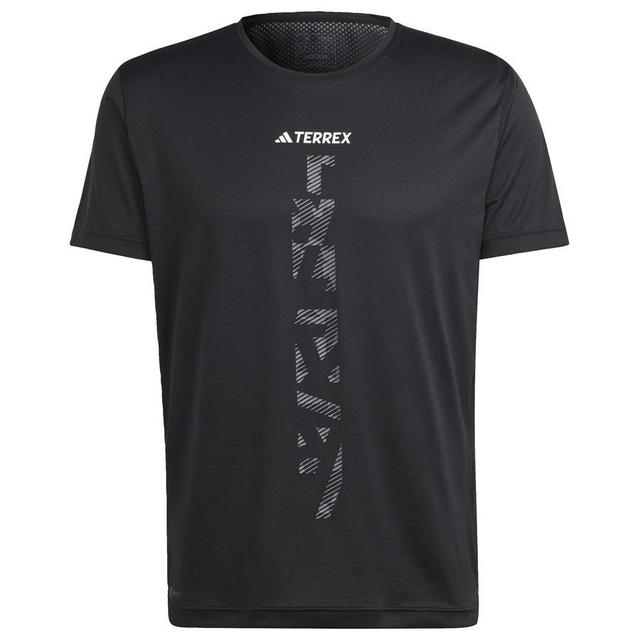 adidas Running T-shirt Terrex Agravic Trail - Black, size Small on Productcaster.