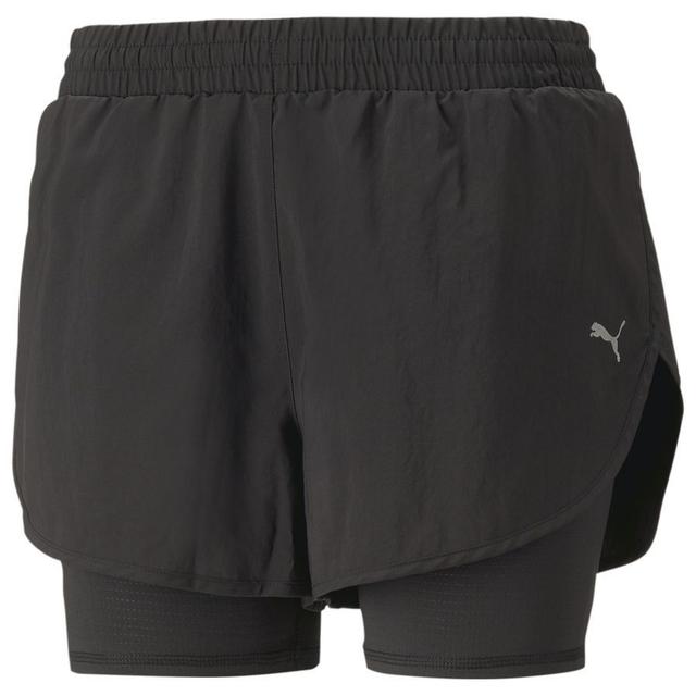 RUN FAVORITE WOVEN 2IN1 3" SHORT W PUMA Black, size Medium on Productcaster.