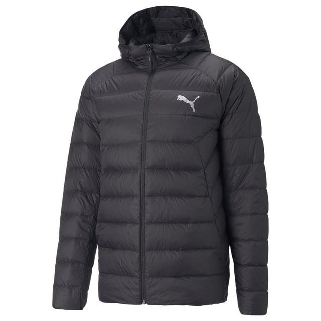 Packlite Hooded Down Jacket PUMA Black, size X-Small on Productcaster.