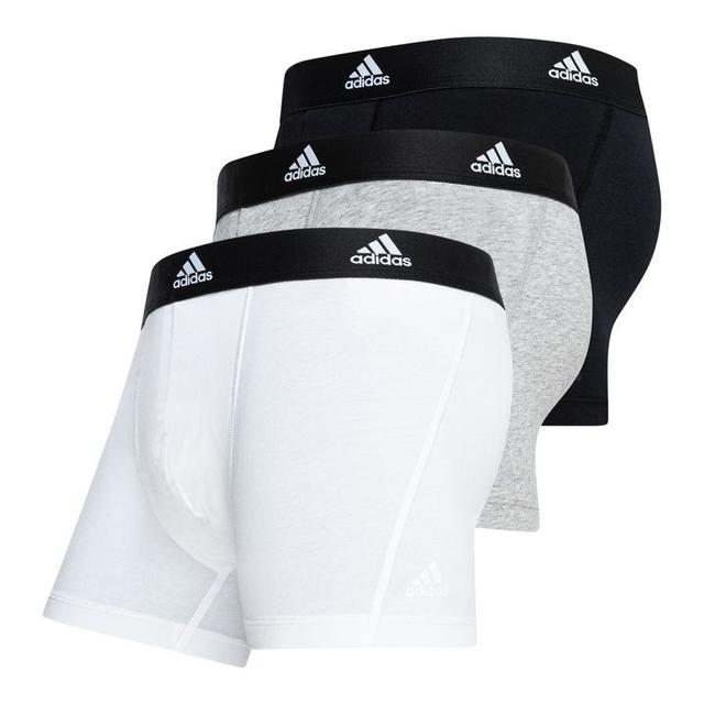 adidas Trunks 3-pack - White/black/grey, size Large on Productcaster.