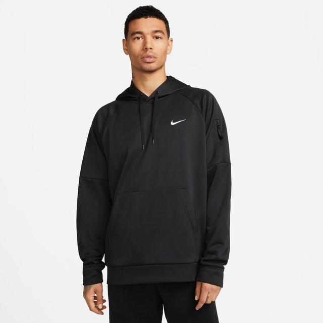 Nike Hoodie Therma-fit Fitness - Black/white, size X-Large on Productcaster.